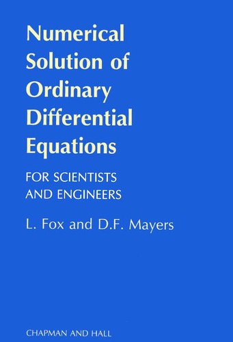 Cover for Numerical solution of ordinary differential equations
