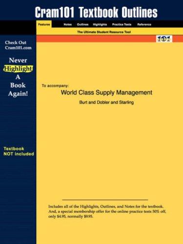 Cover for World Class Supply Management (Cram101 Textbook Outlines - Textbook NOT Included)