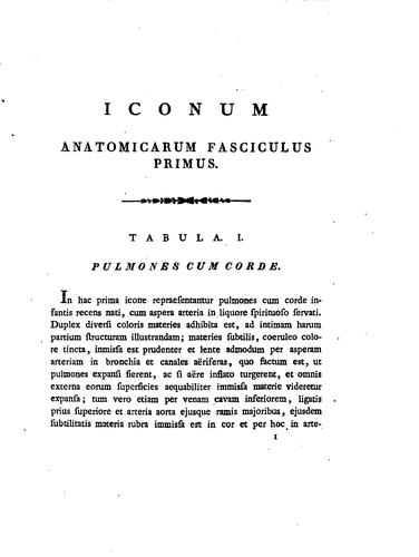 Cover for Icones anatomico-physiologicae partium corporis humani et animalium: quae in descriptione Musei ...