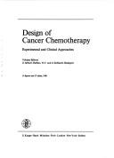 Cover for Design of cancer chemotherapy