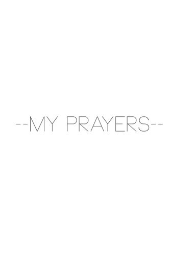Cover for My Prayers
