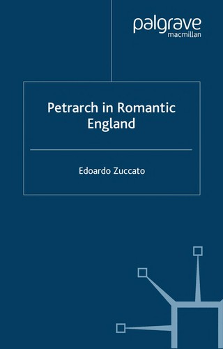 Cover for Petrarch in romantic England