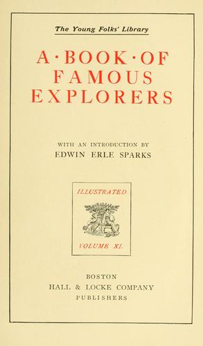 Cover for A book of famous explorers