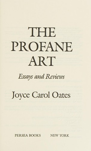 Cover for The Profane Art