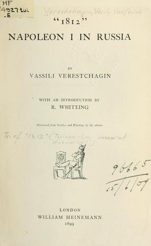 Cover for "1812", Napoleon I in Russia