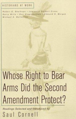 Cover for Whose right to bear arms did the Second Amendment protect?
