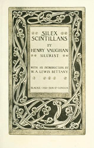 Cover for Silex scintillans