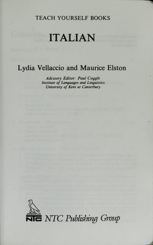 Cover for Italian (Teach Yourself Books)