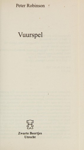 Cover for Vuurspel