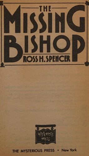 Cover for Missing Bishop
