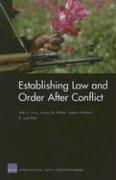 Cover for Establishing Law and Order After Conflict