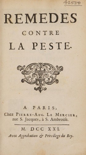 Cover for Remedes contre la peste