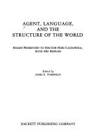 Cover for Agent, language, and the structure of the world