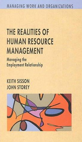 Cover for The realities of human resource management