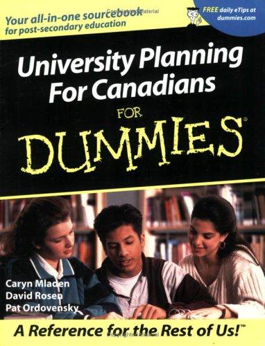 Cover for University Planning for Canadians for Dummies