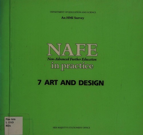 Cover for Art and Design (Non-advanced Further Education in Practice)