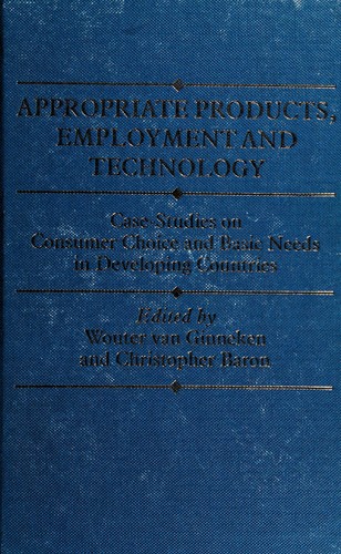 Cover for Appropriate products, employment and technology