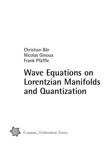 Cover for Wave equations on Lorentzian manifolds and quantization