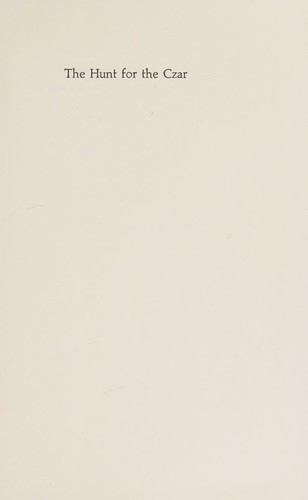 Cover for Hunt for the Czar