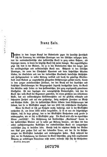 Cover for Franz Hals
