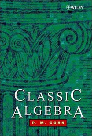 Cover for Classic algebra