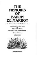 Cover for The memoirs of Baron de Marbot