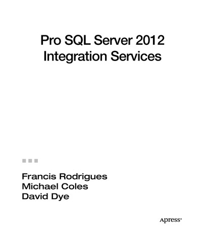 Cover for Pro SQL Server 2012 Integration Services
