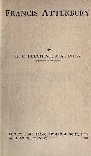 Cover for Francis Atterbury