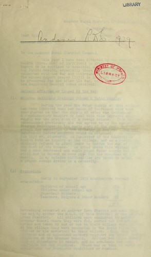 Cover for [Report 1939]