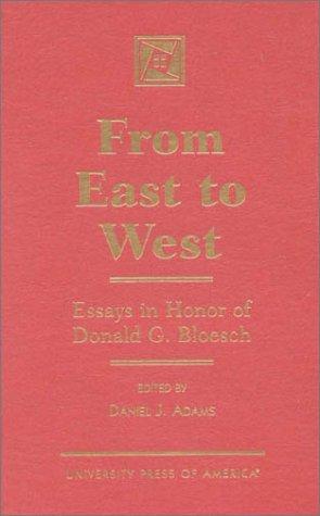 Cover for From East to West
