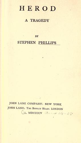 Cover for Herod