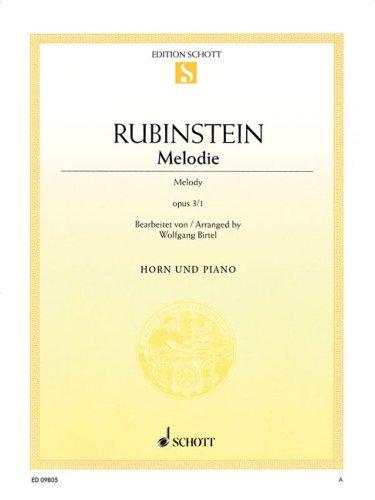 Cover for Melodie Op. 3, No. 1