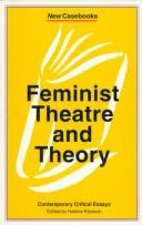 Cover for Feminist theatre and theory