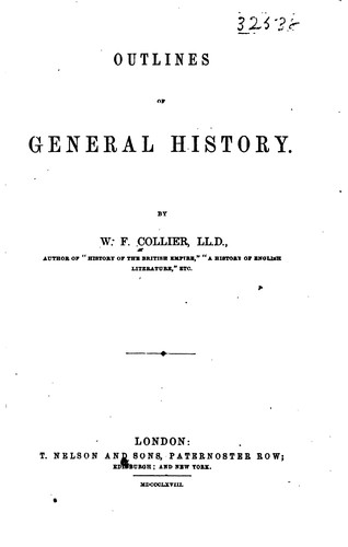 Cover for Outlines of General History
