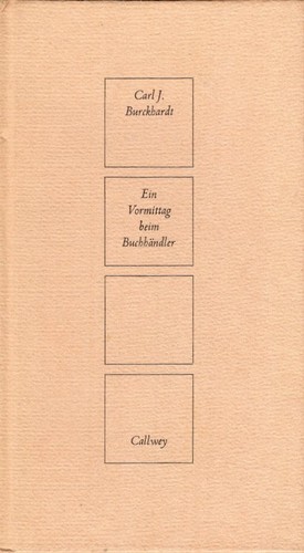 Cover for Ein Vormittag beim Buchhändler