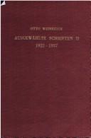 Cover for Zur Musikwissenschaft 1909-1960