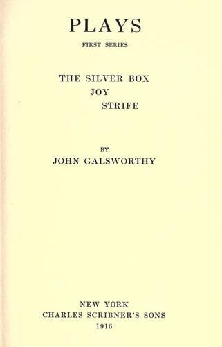 Cover for Plays.