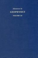 Cover for Advances in geophysics.