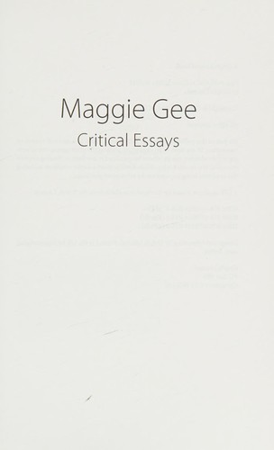 Cover for Maggie Gee