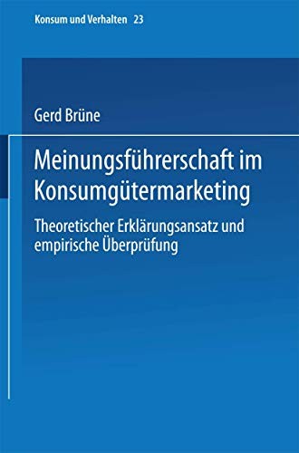 Cover for Meinungsführerschaft im Konsumgütermarketing