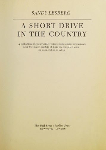 Cover for A short drive in the country