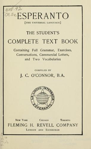 Cover for Esperanto (the universal language)
