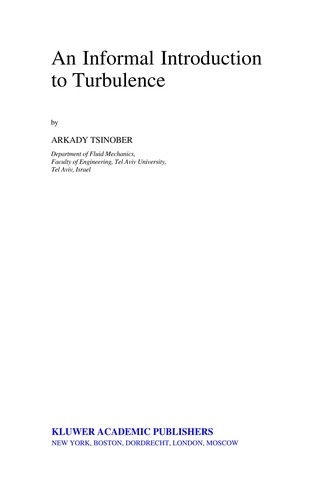 Cover for An informal introduction to turbulence