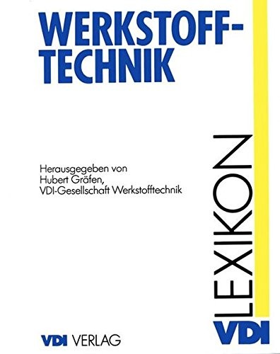 Cover for Lexikon Werkstofftechnik: Berichtigter Nachdruck (VDI-Buch) (German Edition)