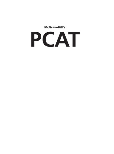 Cover for McGraw-Hill's PCAT