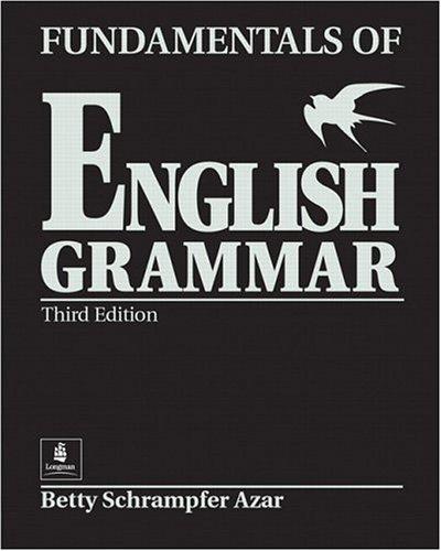 Cover for Fundamentals of English grammar