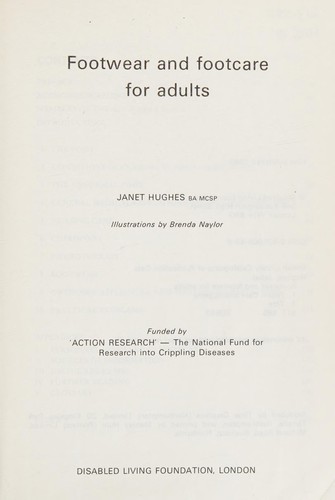 Cover for Footwear and Footcare for Adults