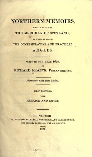 Cover for Northern memoirs