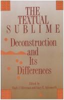 Cover for The Textual Sublime