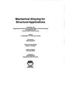 Cover for Mechanical Alloying for Structural Applications